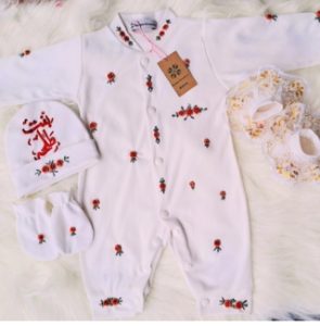 Newborn 6 pieces hand Embroidered starter pack High Quality Fabric