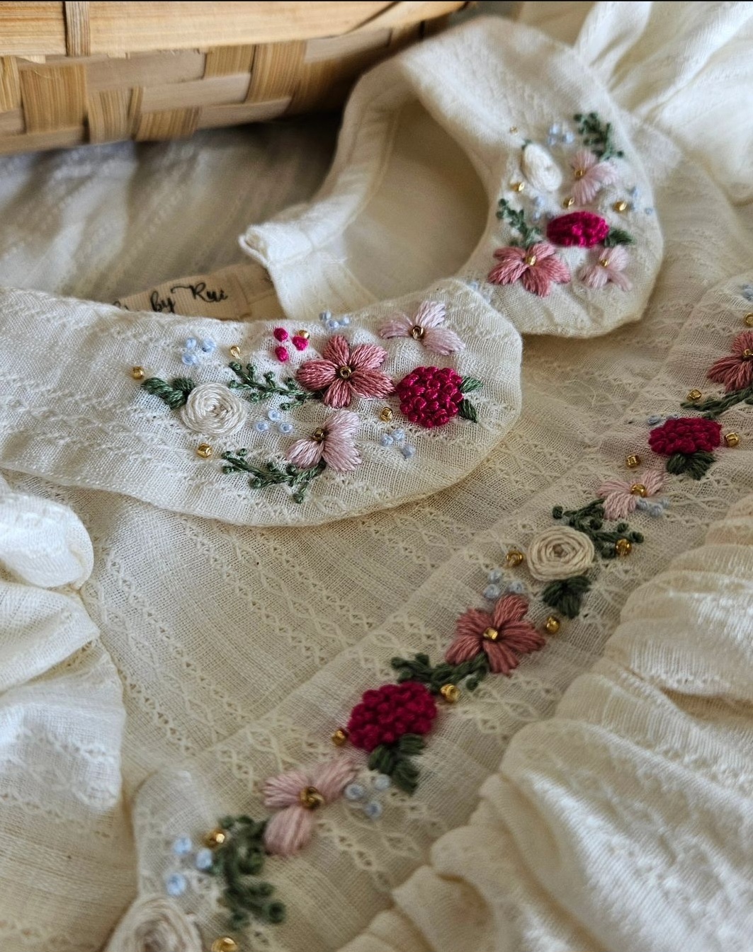 Summer Hand Embroidered Frock For Girls