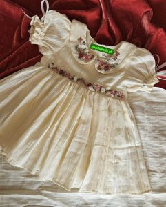 Summer Hand Embroidered Frock For Girls