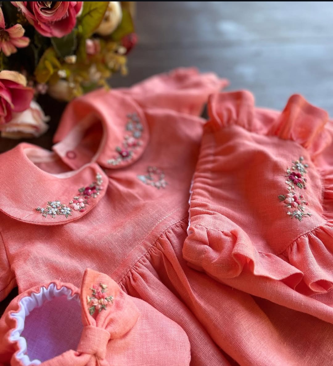 rish Khaddar Baby Frock Set πΈπ - Image 2