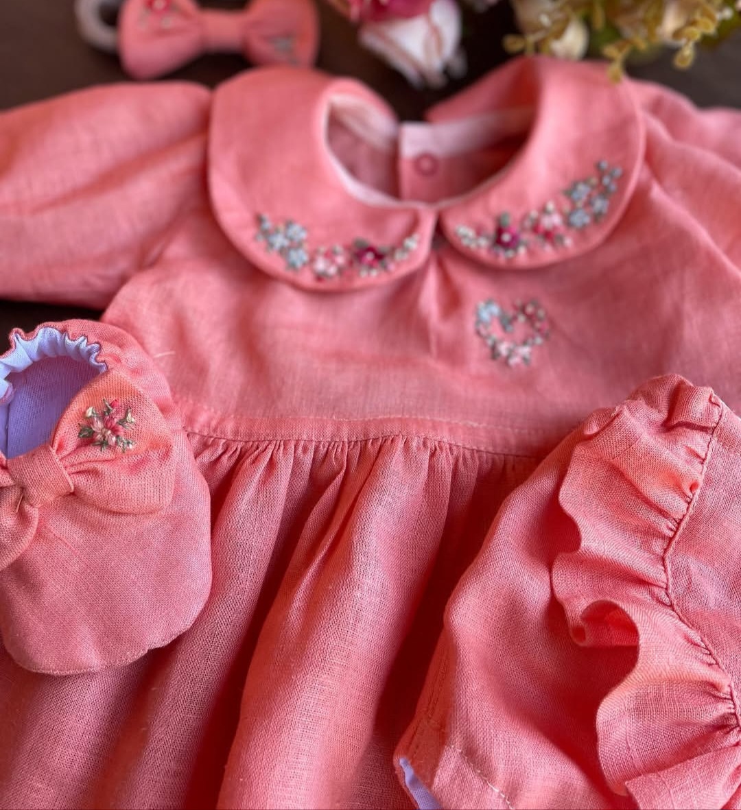 rish Khaddar Baby Frock Set πΈπ - Image 3